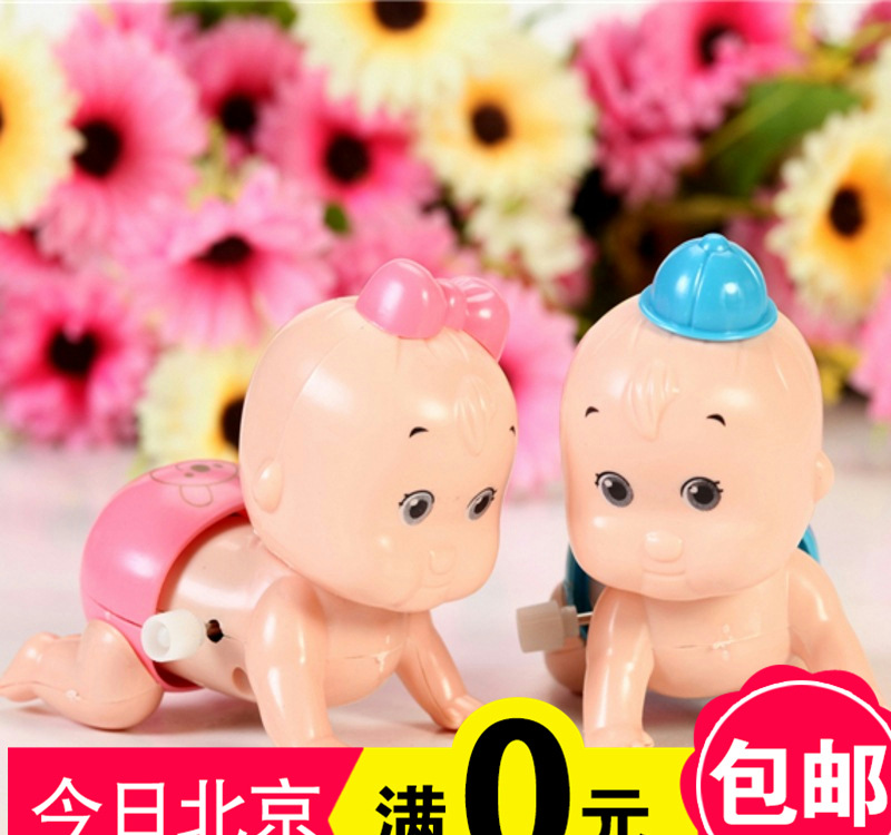中國義烏可愛嬰兒上鏈卡通爬娃娃批發廠傢 地攤玩具批發工廠,批發,進口,代購