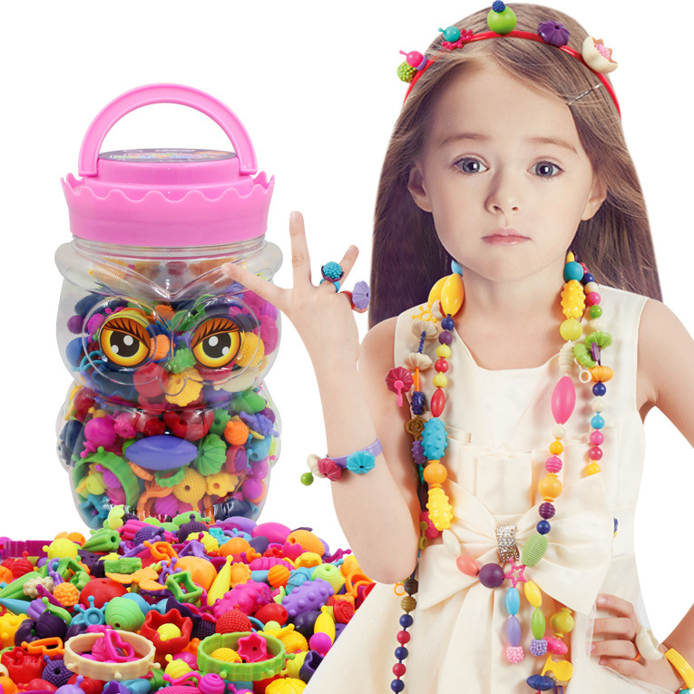 百變波普珠串珠玩具 兒童DIY益智類早教項鏈 小女孩首飾工廠,批發,進口,代購