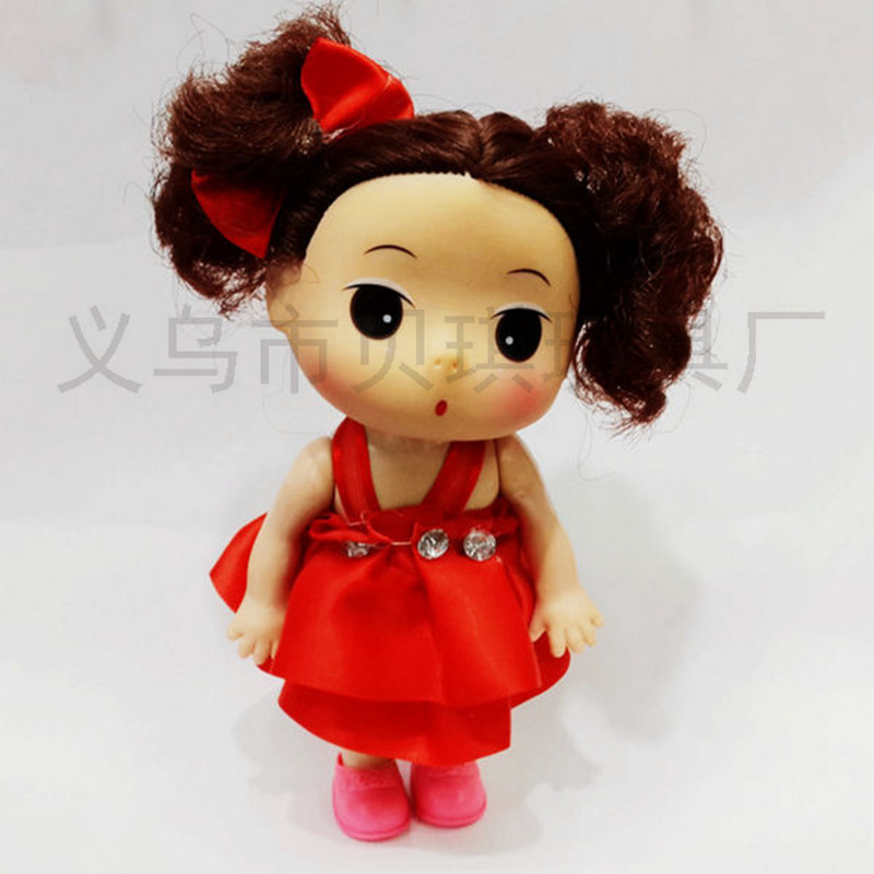 紅色裙子可愛佈娃娃玩具 迷糊娃娃公仔 兒童玩具定製批發・進口・工廠・代買・代購