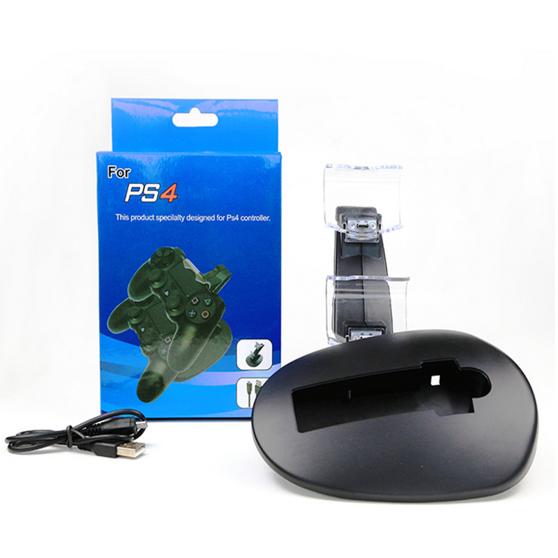 工廠直銷 PS4遊戲雙充 遊戲周邊配件PS4座充 USB飛機充手柄支架批發・進口・工廠・代買・代購