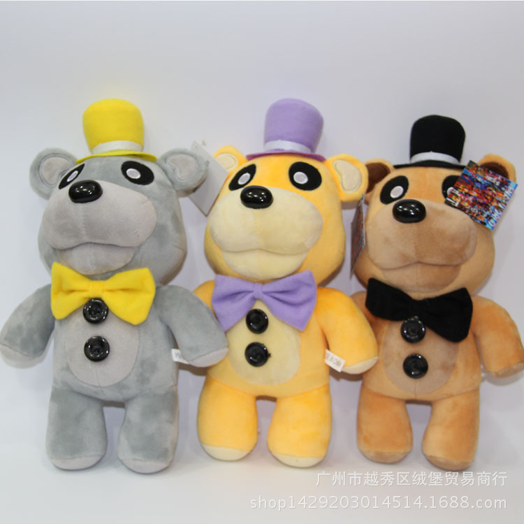 新品 玩具熊的五午夜後宮Five Nights 黃金泰迪熊弗雷迪毛絨公仔工廠,批發,進口,代購