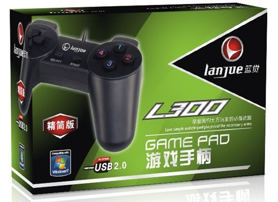 藍覺L-300 小手柄 電腦遊戲手柄 USB手柄配件批發工廠,批發,進口,代購