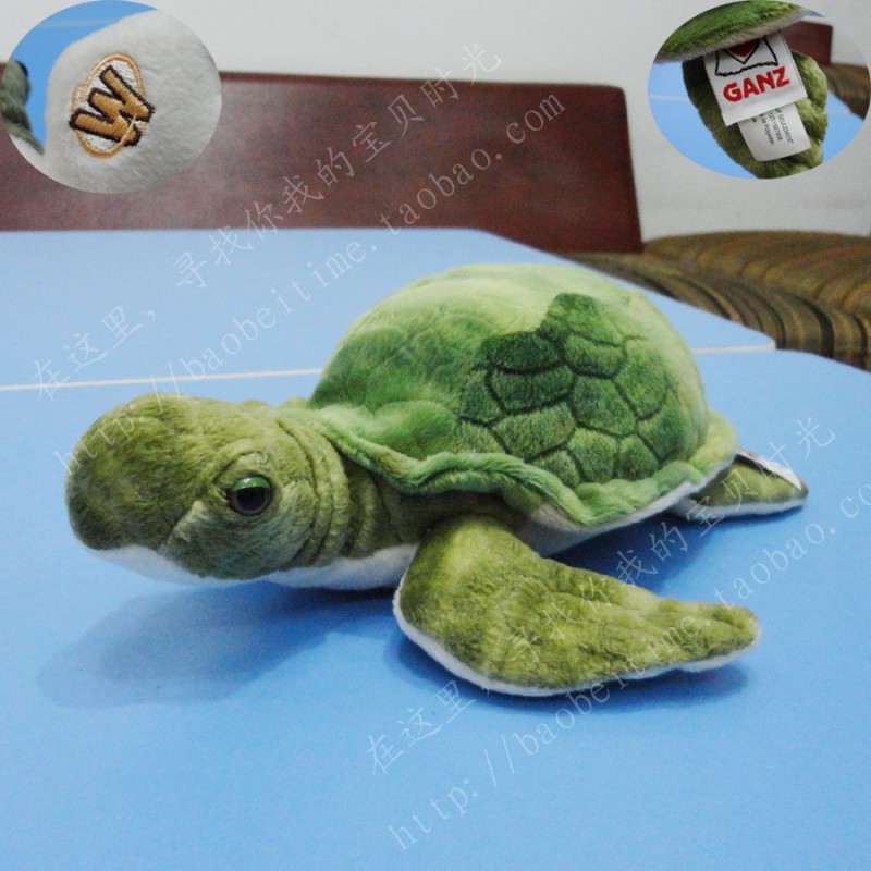 加拿大GANZ原單~仿真烏龜 海龜 毛絨玩具公仔娃娃 嬰兒童生日禮物批發・進口・工廠・代買・代購