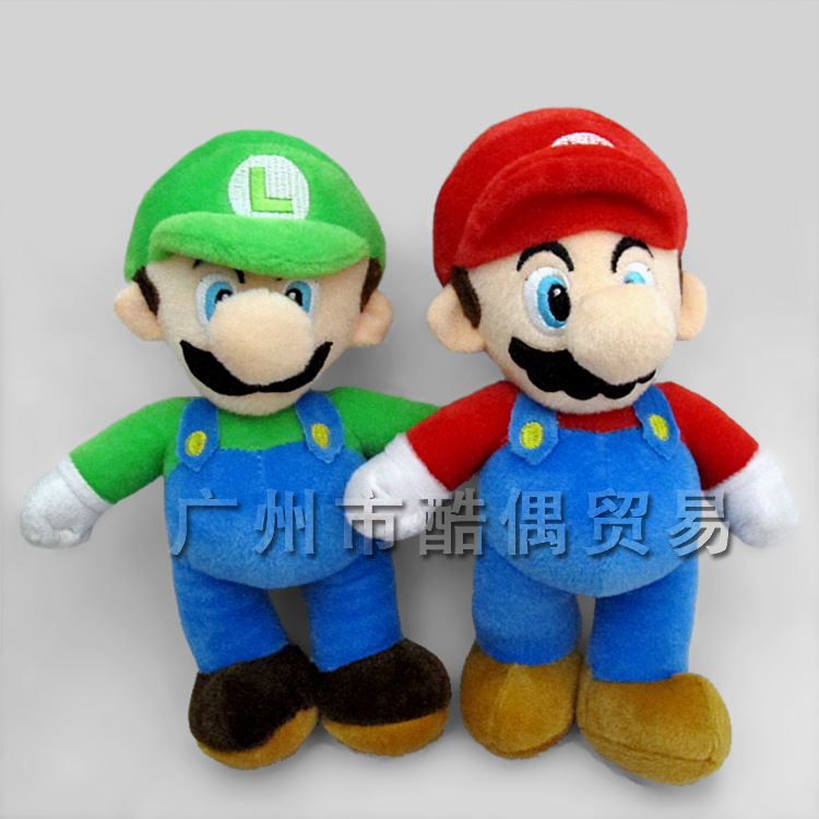 super mario 25CM超級瑪麗奧 卡通動漫毛絨玩具娃娃 生日禮物工廠,批發,進口,代購