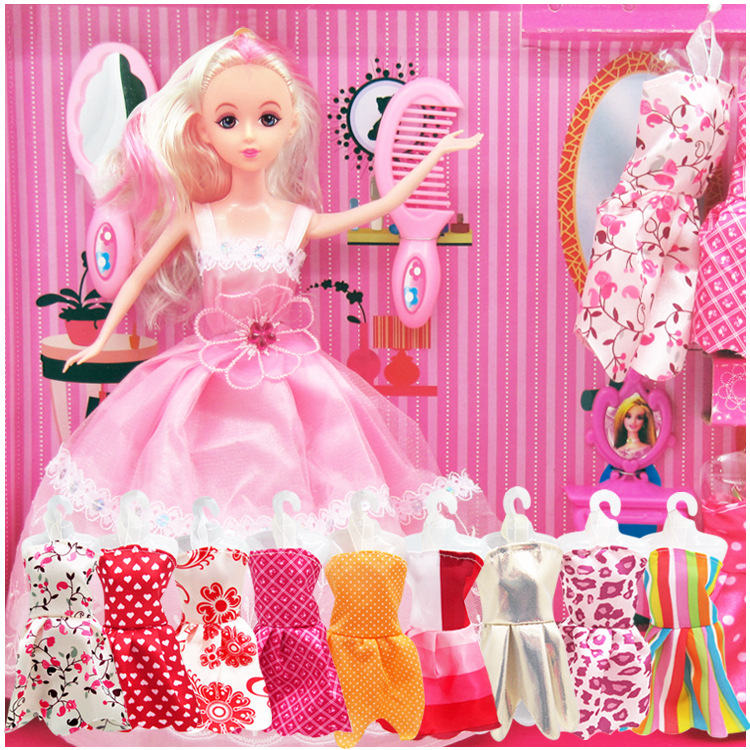 公主娃娃 供應兒童玩具過傢傢公主換裝時尚娃娃玩具套裝禮盒批發・進口・工廠・代買・代購