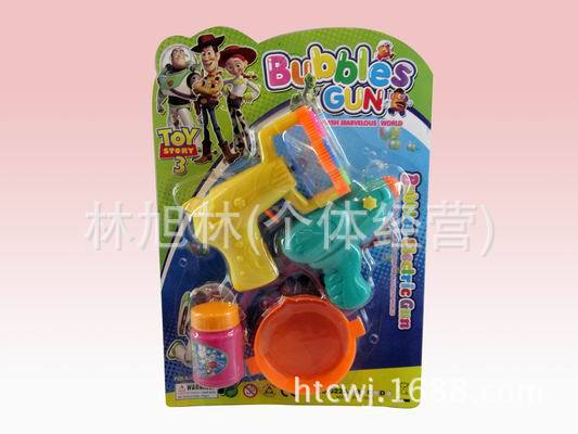 熱銷吹泡泡玩具四噴頭電動泡泡槍 4噴頭吹泡泡槍2款多色混裝工廠,批發,進口,代購