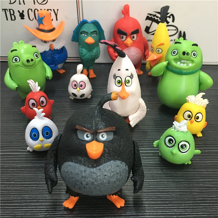 新品Angry Birds憤怒的小鳥電影版手辦公仔擺件13款收藏娃娃現貨批發・進口・工廠・代買・代購