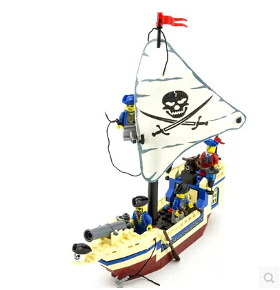 啟蒙積木加勒比拼裝玩具明珠號304益智早教海盜船顆粒可代發批發・進口・工廠・代買・代購