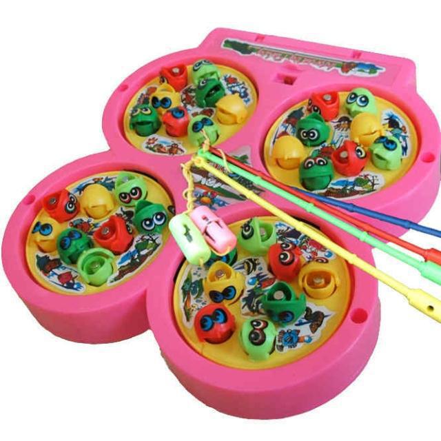 磁性釣魚盤電動釣魚玩具 四盤釣魚盤親子互動玩具 盒裝 淘寶貨源批發・進口・工廠・代買・代購