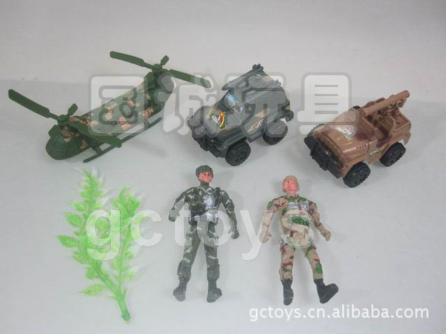 供應6隻塑料軍事套裝玩具，Military toys工廠,批發,進口,代購