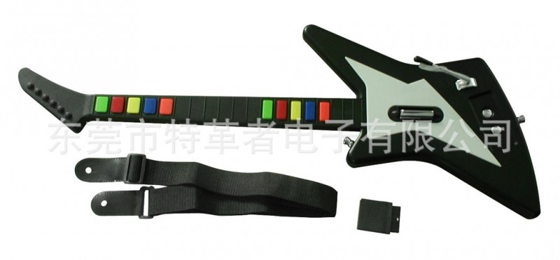 PS2 P3 USB有線無線遊戲吉他 蝴蝶型遊戲吉他廠傢直銷批發・進口・工廠・代買・代購