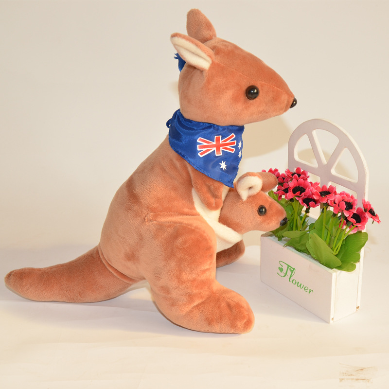 澳大利亞袋鼠毛絨玩具公仔母子袋鼠玩偶公司新年年會禮物禮品批發批發・進口・工廠・代買・代購