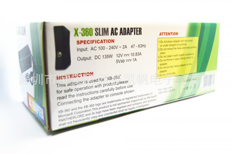 推薦xbox360配件火牛 XBOX360薄機英插電源適配器批發・進口・工廠・代買・代購