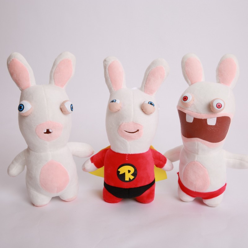 30CM雷曼瘋狂兔子毛絨公仔新款抓機娃娃兒童玩具創意活動贈品禮物工廠,批發,進口,代購