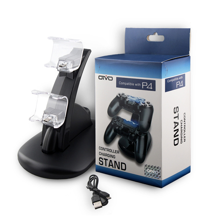PS4手柄藍光座充 PS4雙充 PS4座充充電器 無線充電支架配數據線批發・進口・工廠・代買・代購