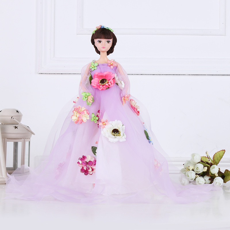 3D冰冰同款花仙子夢幻新娘芭比娃娃喜慶生日禮物婚車婚房裝飾批發批發・進口・工廠・代買・代購