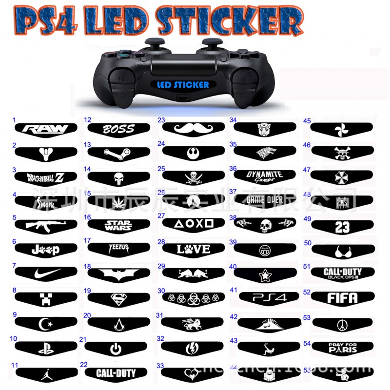 PS4手柄燈貼發光條貼紙light bar Decal Skin Sticker工廠直供批發・進口・工廠・代買・代購