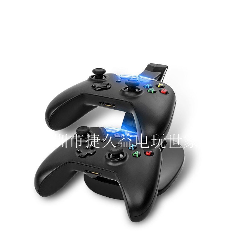 工廠現貨XBOX ONE藍光雙充/座充手柄支架/xboxone飛機充電底座充批發・進口・工廠・代買・代購