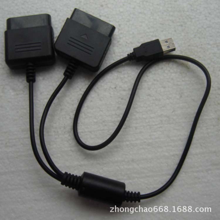 PS2手柄轉USB轉接器PS2手柄轉PC轉換器一拖二批發・進口・工廠・代買・代購