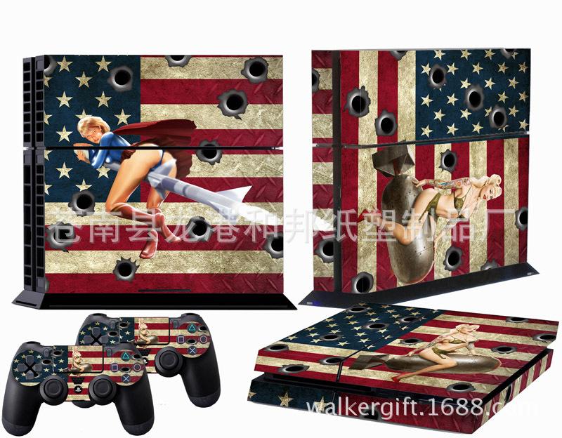 ps4 機身貼 炫彩貼 skin sticker 貼膜 個性彩貼 皮膚貼 可定製工廠,批發,進口,代購