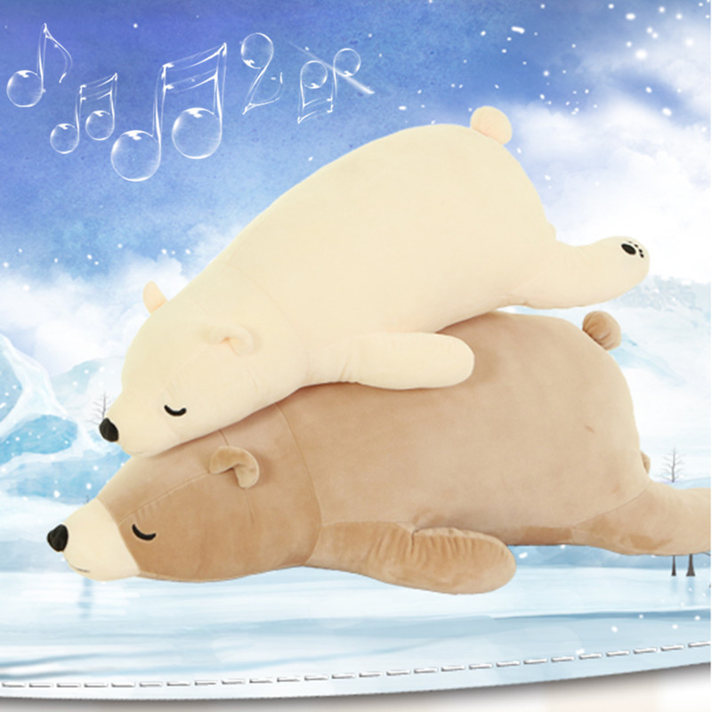 廠傢直銷日本北極熊公仔卡通可愛趴趴熊長抱枕毛絨玩具工廠,批發,進口,代購