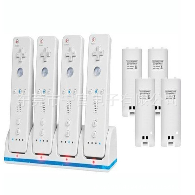 Wii藍光四充 Wii四合一座充 Wii手柄四座充 工廠現貨直銷批發・進口・工廠・代買・代購