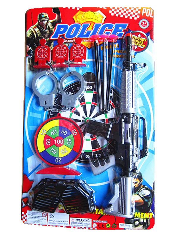 批發1806實色間噴漆針槍警察套，玩具針槍，軟彈槍Dart Toy Gun工廠,批發,進口,代購