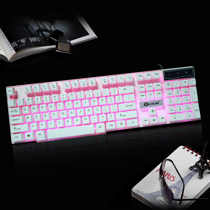 亮鋒 VK190 七彩 遊戲USB有線單鍵盤電腦配件批發批發・進口・工廠・代買・代購
