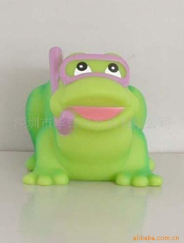 環保 卡通青蛙BB發聲玩具 塑料PVC嬰幼兒禮品教具系列 OEM工廠,批發,進口,代購