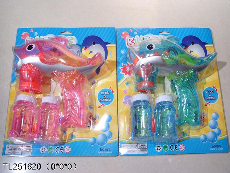 益智玩具 夏日玩具海豚慣性泡泡槍 帶燈光（雙瓶水）TL251620批發・進口・工廠・代買・代購