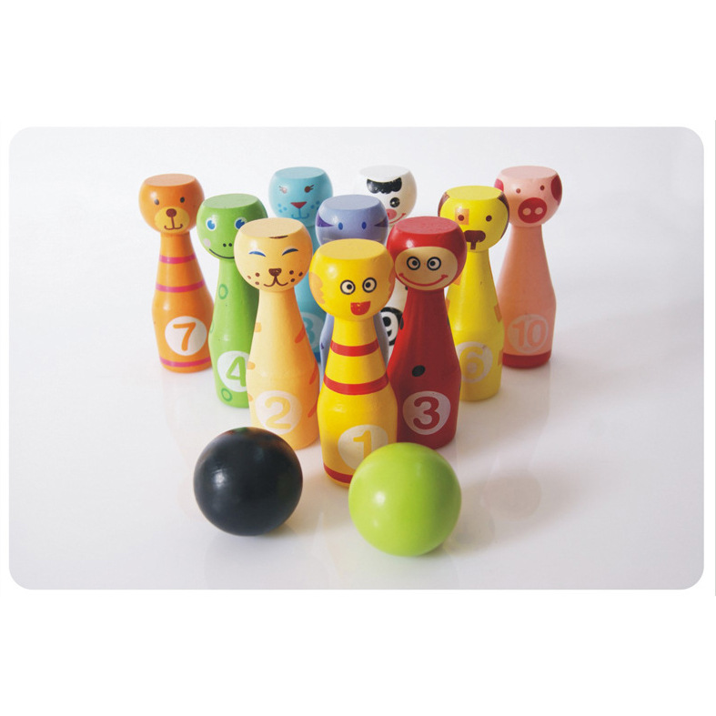 兒童健身玩具 木質玩具 益智玩具 動物款保齡球批發・進口・工廠・代買・代購