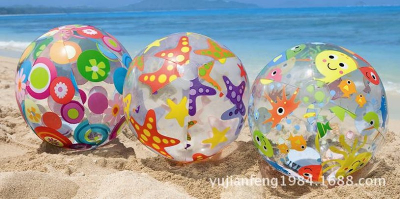 原裝正品intex-59040流行組沙灘球 兒童玩具球 三種圖案花色混裝批發・進口・工廠・代買・代購