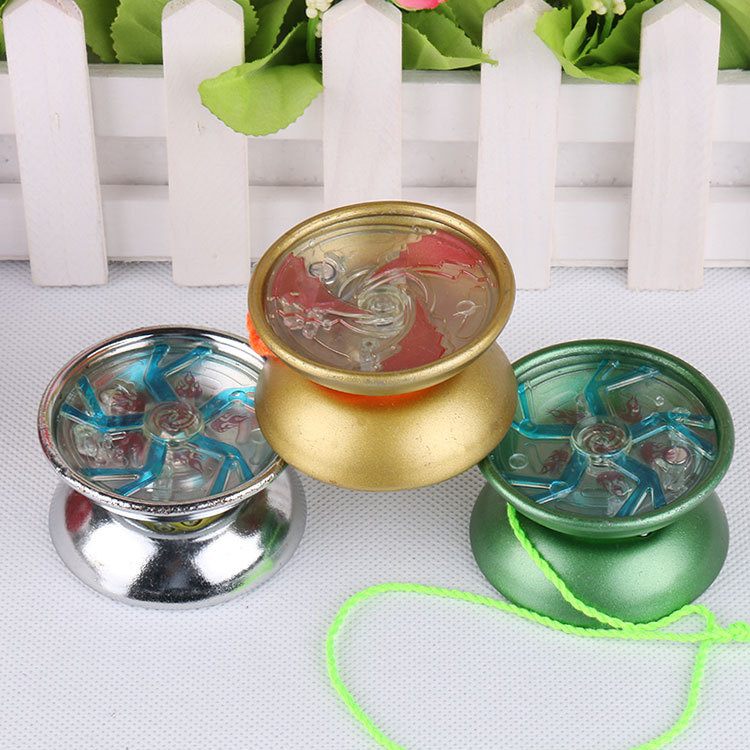 濟舟 yoyo球 帶燈合金悠球 金屬閃光 兒童益智玩具 溜溜球混批批發・進口・工廠・代買・代購