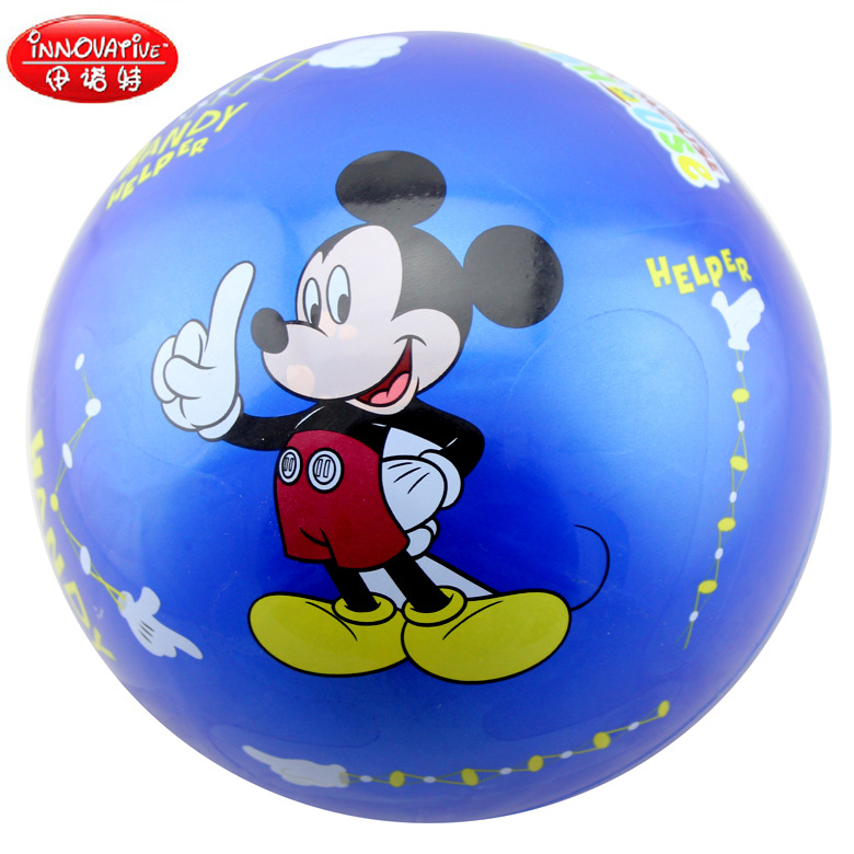 【伊諾特】8.5寸貼標球/2585 卡通迪士尼兒童充氣玩具球 85g批發・進口・工廠・代買・代購