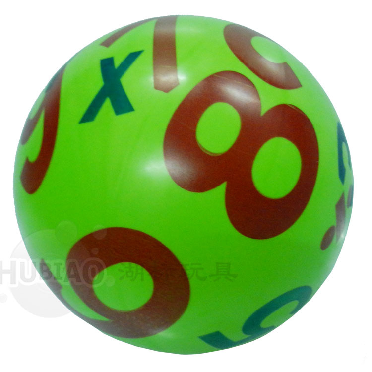 22cm數字球 充氣玩具健身球 加減乘法玩具球 充氣球兩元店批發批發・進口・工廠・代買・代購