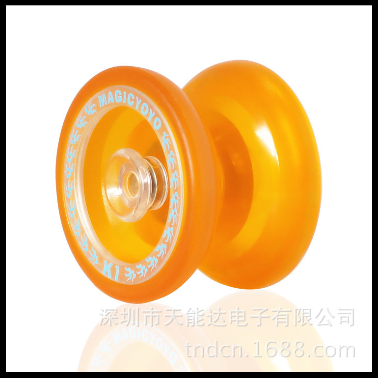 MAGICYOYO K1 專業ABS塑料悠悠球 溜溜球 橙色 透明勁爆促銷工廠,批發,進口,代購