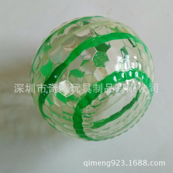 TPU高彈力防聚光綠色迷彩空氣彈跳球，幻彩六邊形造形彈力球工廠,批發,進口,代購