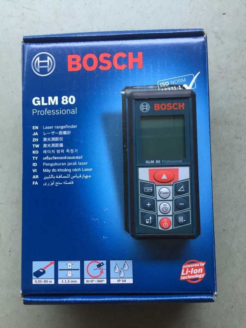 BOSCH正品博世GLM80紅外線測量電子尺手持激光室外測距機80m工廠,批發,進口,代購