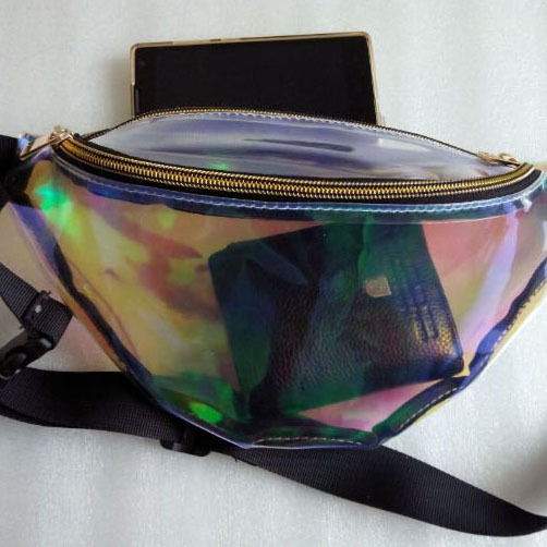 2015新款潮流新款透明鐳射腰包胸包美式原宿迷幻沙難包工廠,批發,進口,代購