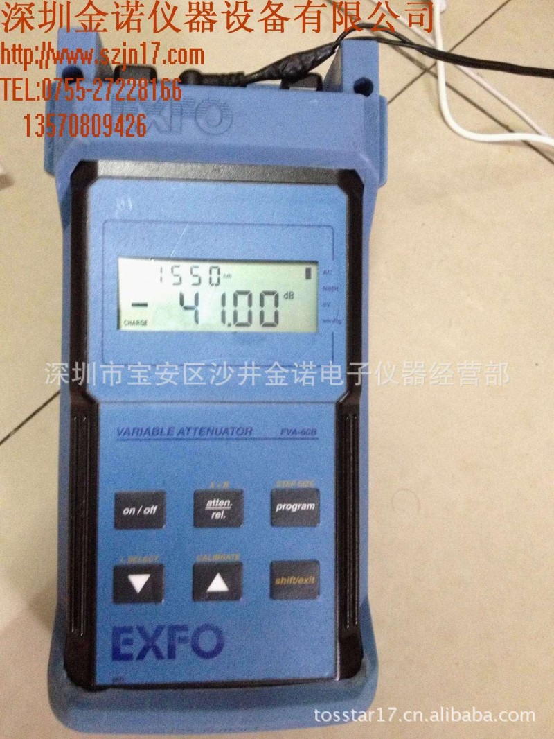 加拿大EXFO可變光衰減表FVA-60B EXFO FVA-60B單模光衰減器 新！工廠,批發,進口,代購