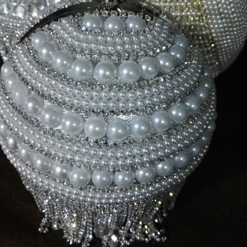 珍珠鑲鉆球形包小香包晚會手拿包外貿原單廠傢直銷工廠,批發,進口,代購