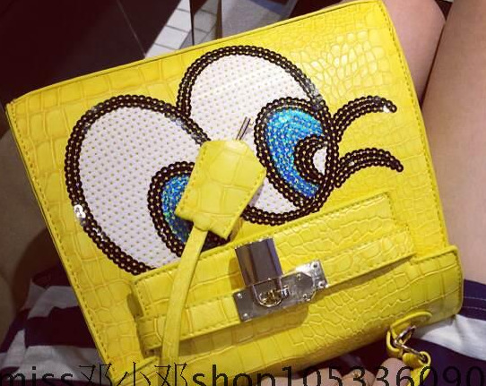 MIKKOSHOP少女時代同款 甜美鱷魚紋手提包 卡通大眼睛女包AD2616工廠,批發,進口,代購