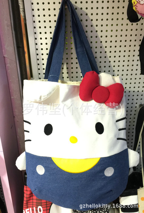 5719-新款外貿正版hello kitty melody手提包單肩包帆佈包工廠,批發,進口,代購