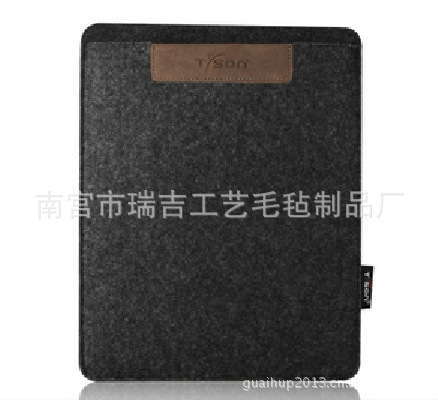 廠傢供應 毛氈製品 ipad電腦包 3mm厚度佈標 皮標logo加印 可議價批發・進口・工廠・代買・代購