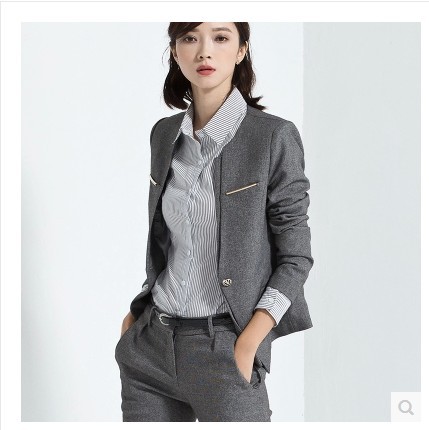 歐美高端OL職業裝女裝套褲修身西裝麵試正裝工作服氣質大碼女秋季工廠,批發,進口,代購