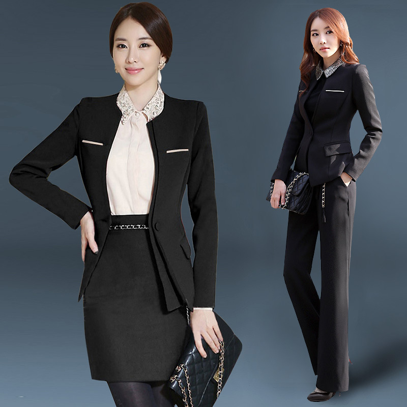 2016新款職業套裝裙裝韓版氣質女士西裝麵試工作服酒店服裝代發工廠,批發,進口,代購