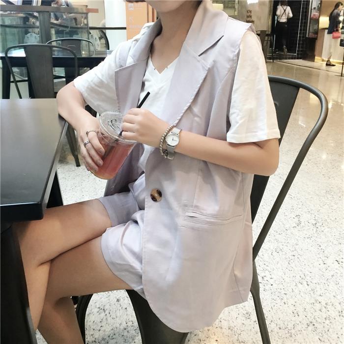 2016 亞麻薄款西裝外套棉麻西服短褲套裝工廠,批發,進口,代購