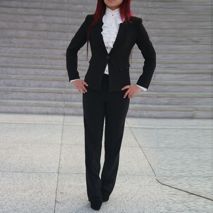2016新款春夏職業女裝套裝  OL通勤小西裝套裝 西服褲兩件套批發工廠,批發,進口,代購