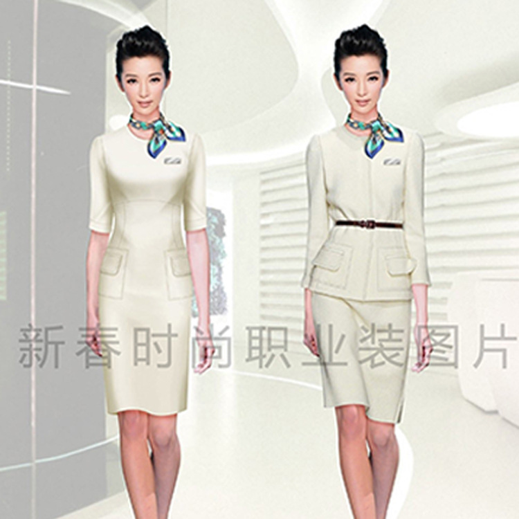定製定做時尚女裝 職業裝促銷服裝 禮機服銷售酒店前臺休閒度假工廠,批發,進口,代購