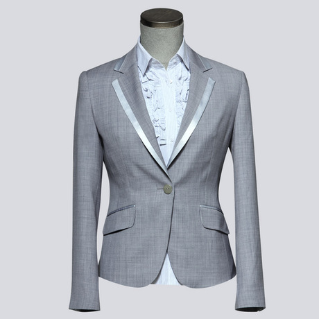 【定製】修身女西裝 職業套裝 銀行工作服工商女裝製服廠傢定製工廠,批發,進口,代購